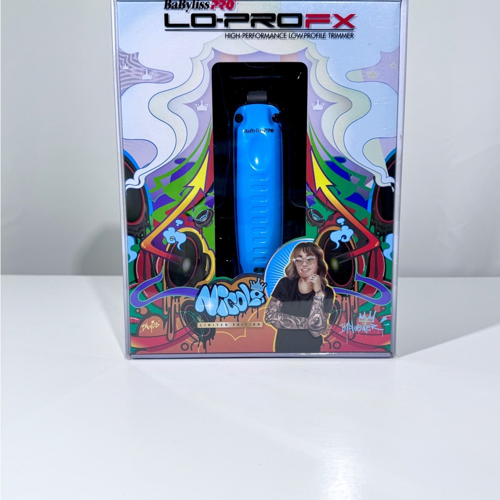BaBylissPRO LO-PROFX Blue Trimmer – Cordless, Clean Cuts, Brand New